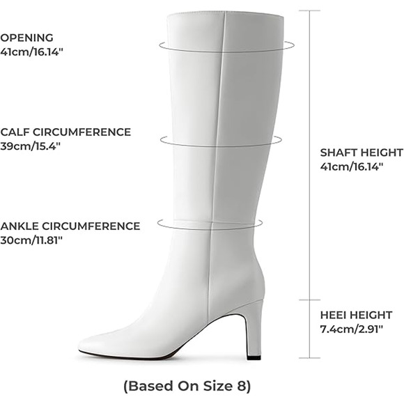 Women Fashion Festival Rave Gogo Boots Knee High Chunky Block Heel Y2K Size 7 - Picture 10 of 10